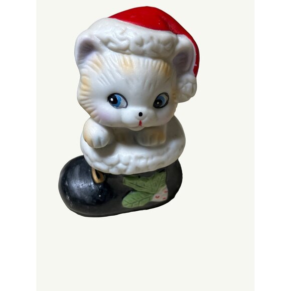 HOMCO Christmas Cats in Boots Figurine #8903 - Picture 2 of 13